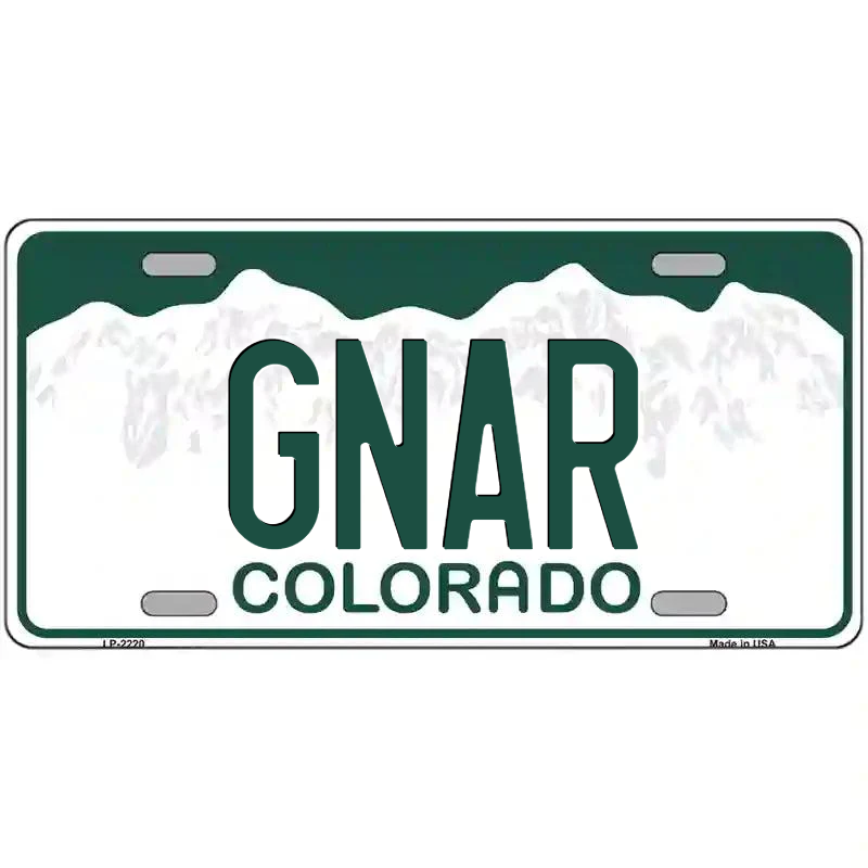 Gnar Colorado Metal Sign