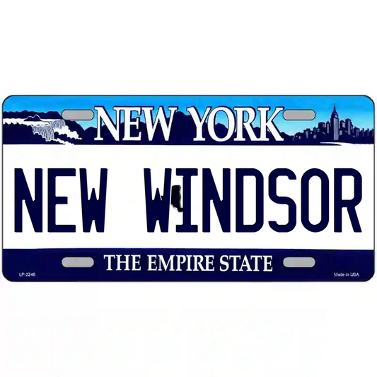 New Windsor New York Blue Metal Sign