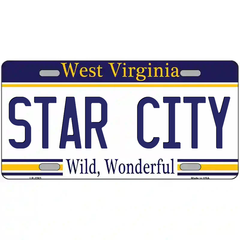 Star City West Virginia Metal Sign