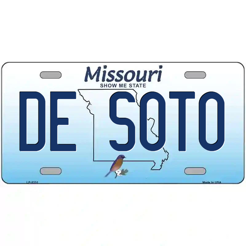 De Soto Missouri Metal Sign