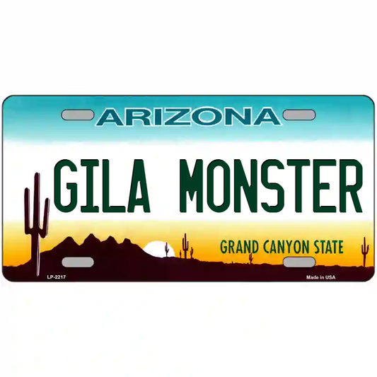 Gila Monster Arizona Metal Sign