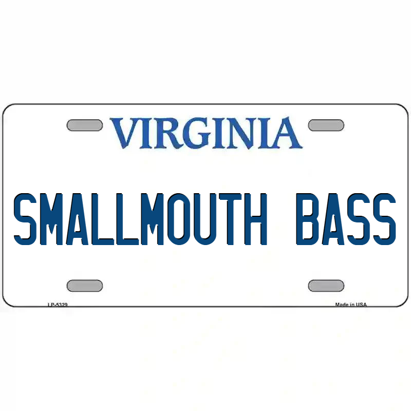 Smallmouth Bass Virginia Metal Sign