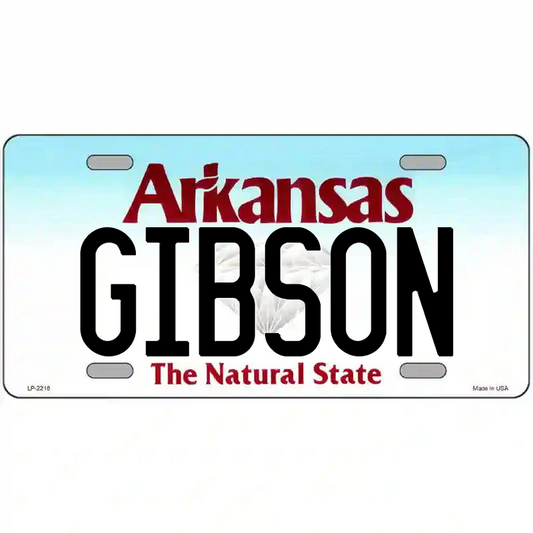 Gibson Arkansas Metal Sign