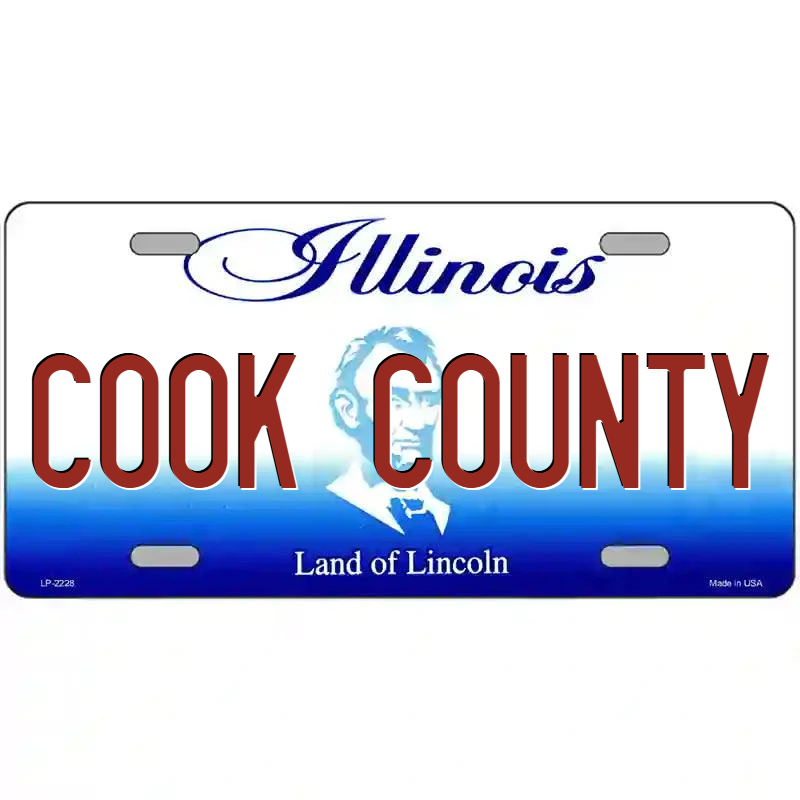 Cook County Illinois Metal Sign