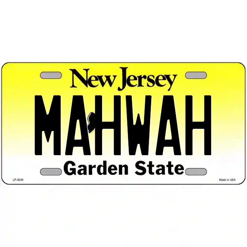 Mahwah New Jersey Metal Sign