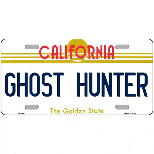 Ghost Hunter California Metal Sign