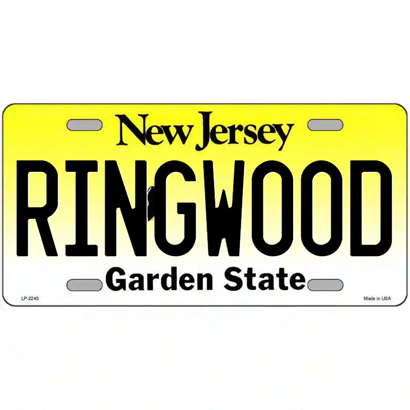 Ringwood New Jersey Metal Sign