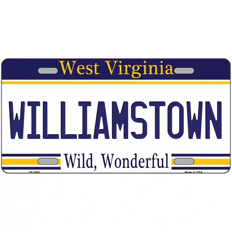 Williamstown West Virginia Metal Sign