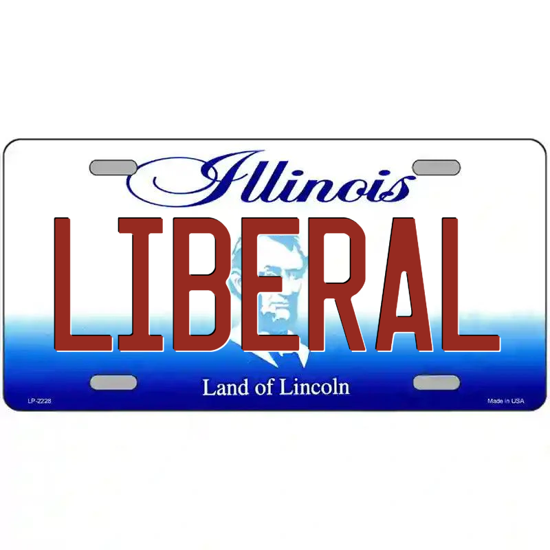Liberal Illinois Metal Sign