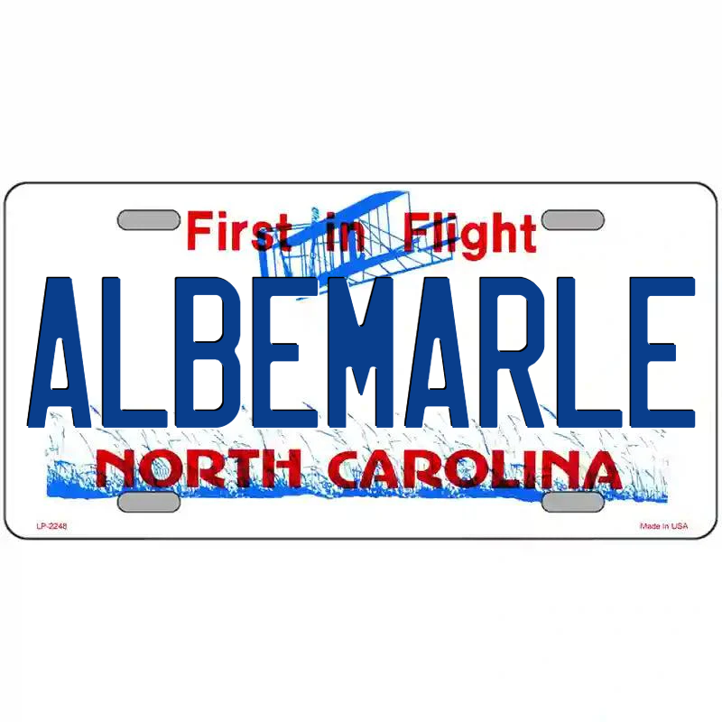 Albemarle North Carolina Metal Sign