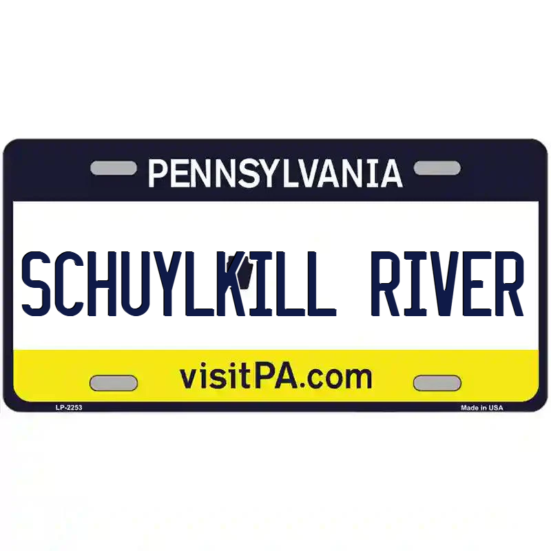 Schuylkill River Pennsylvania Metal Sign