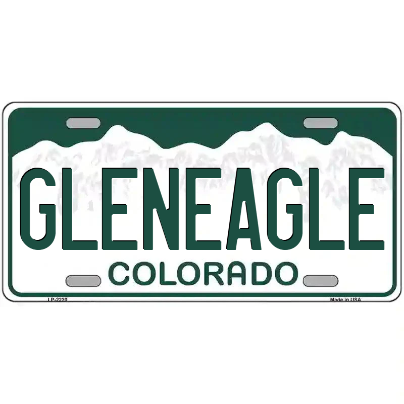 Gleneagle Colorado Metal Sign