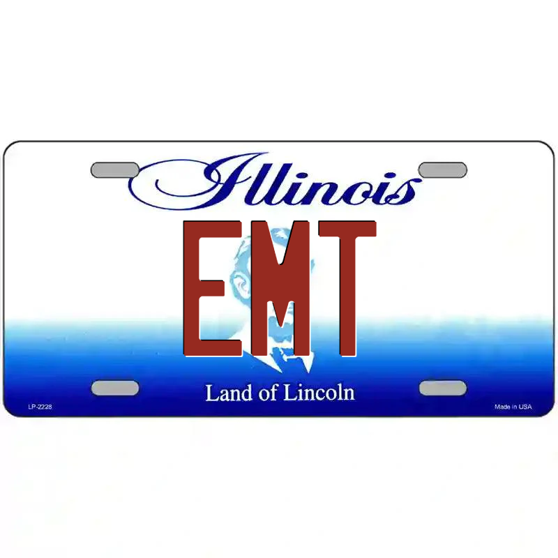 Emt Illinois Metal Sign