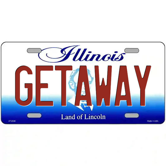 Getaway Illinois Metal Sign