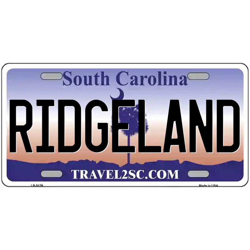 Ridgeland South Carolina Metal Sign