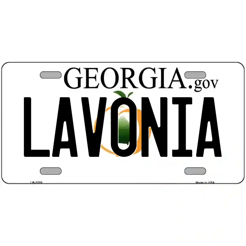 Lavonia Georgia Metal Sign