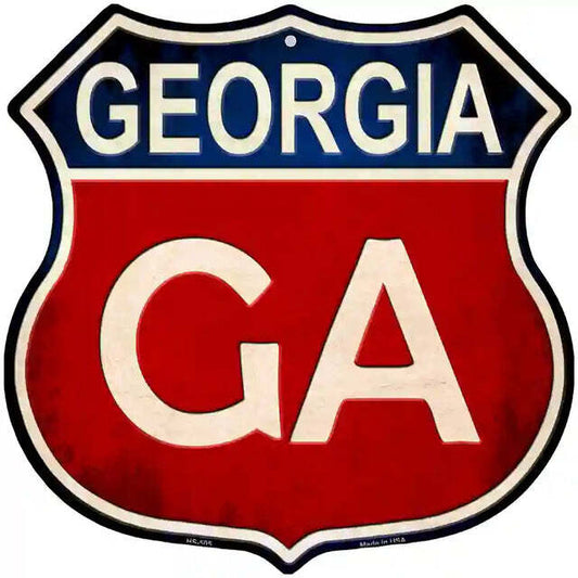 Georgia Highway Shield Metal Sign