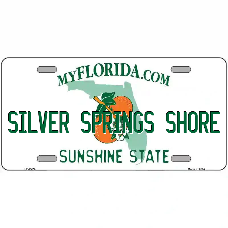 Silver Springs Shore Florida Metal Sign