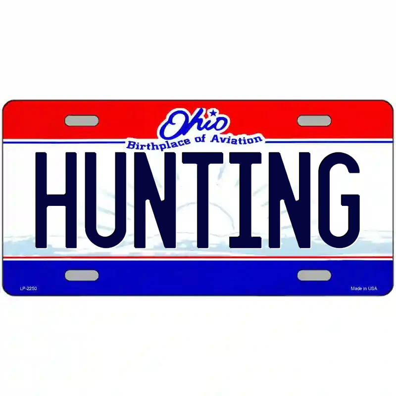Hunting Ohio Metal Sign