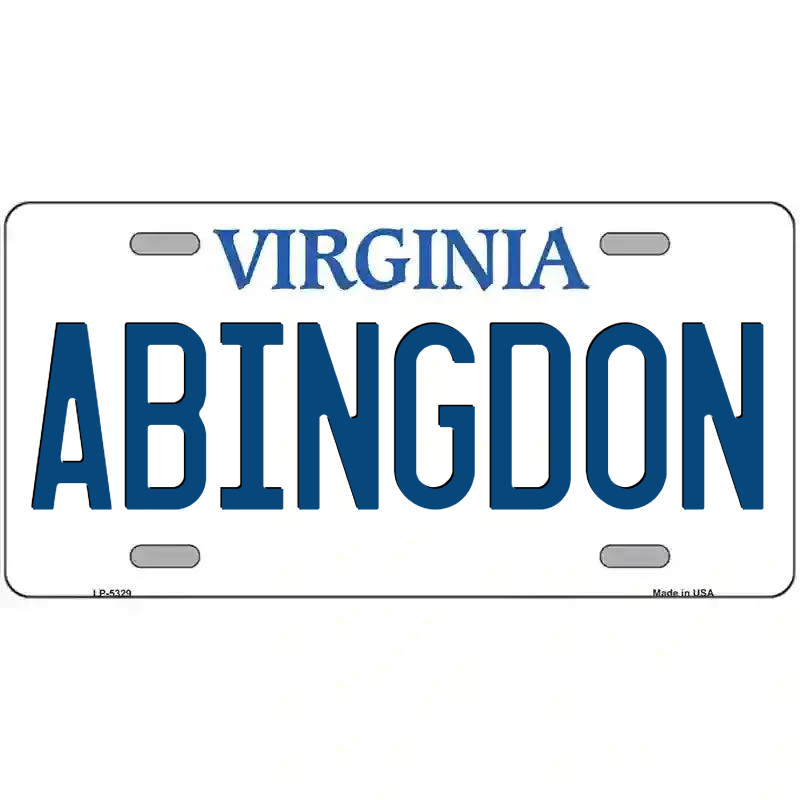 Abingdon Virginia Metal Sign