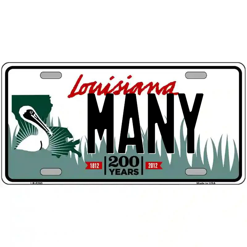 Many Louisiana Metal Sign
