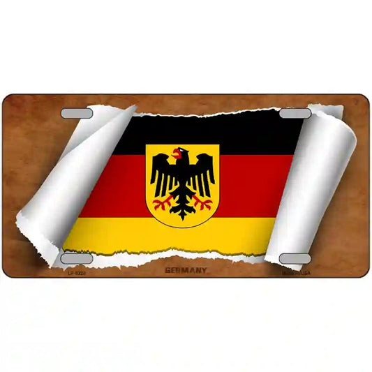 Germany Country Flag Scroll Metal sign