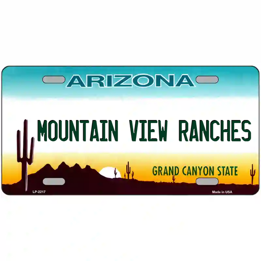 Mountain View Ranches Arizona Metal Sign