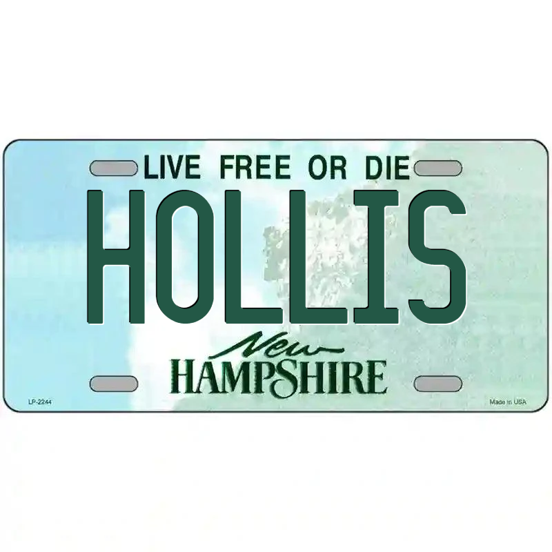 Hollis New Hampshire Metal Sign