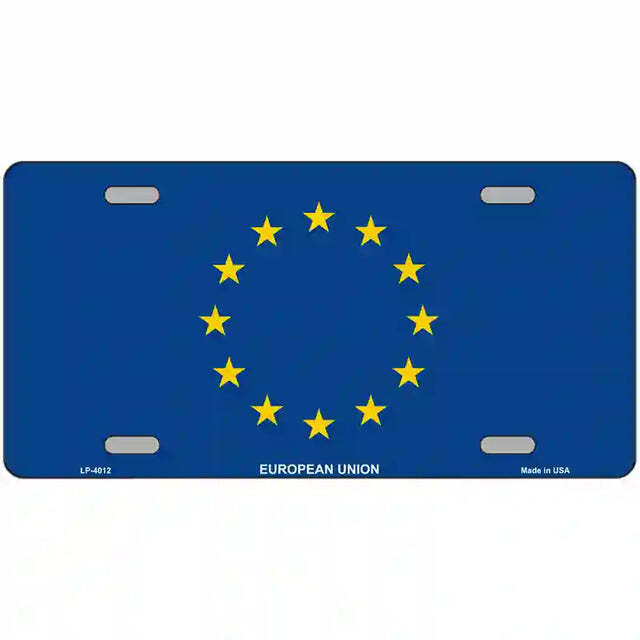 European Union Flag Metal Sign