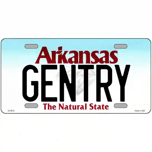 Gentry Arkansas Metal Sign
