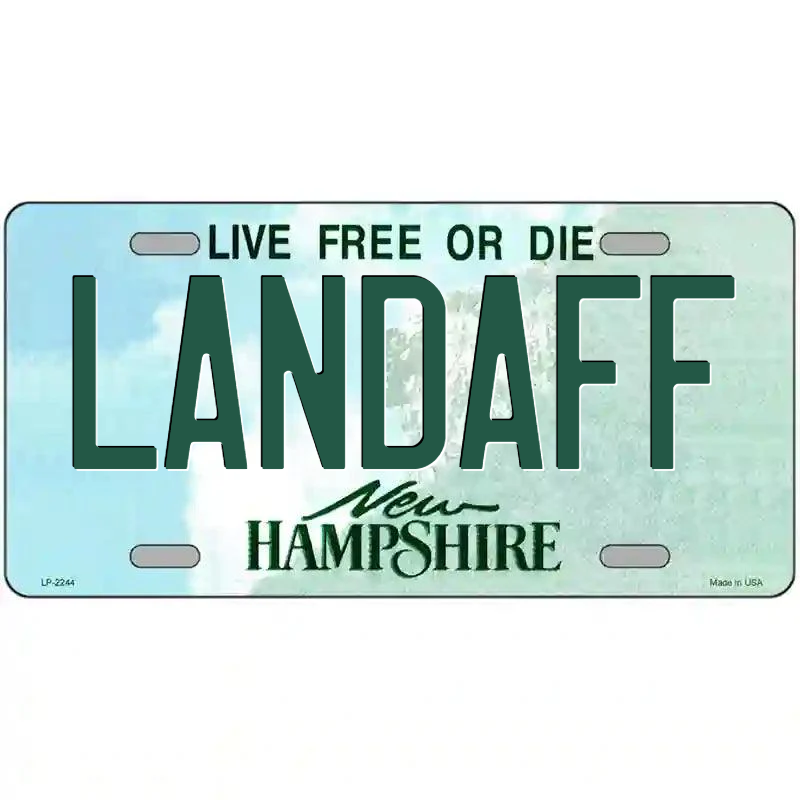 Landaff New Hampshire Metal Sign