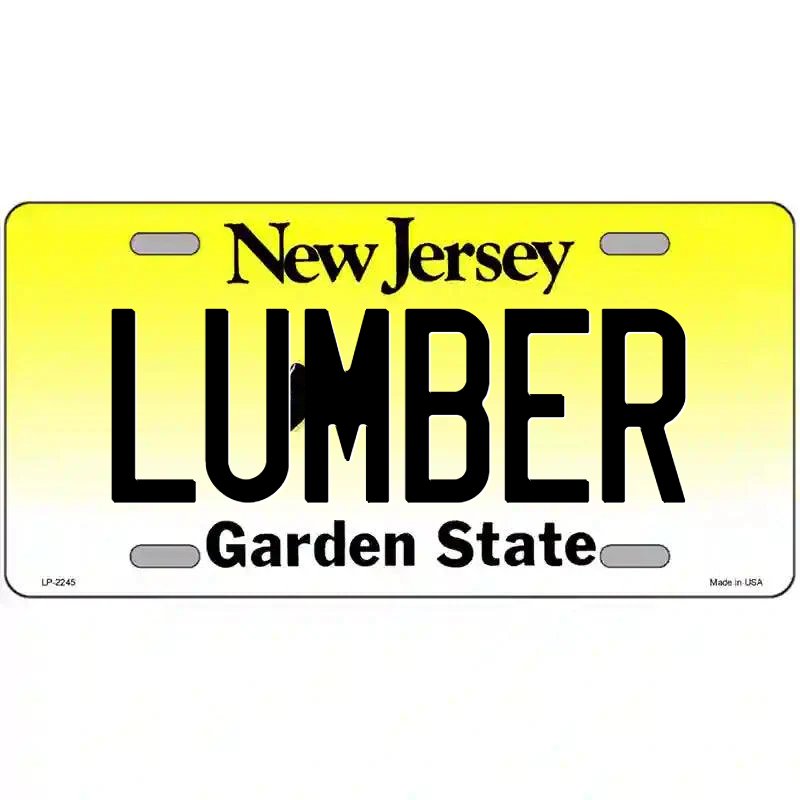 Lumber New Jersey Metal Sign