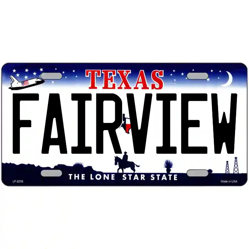Fairview Texas Metal Sign