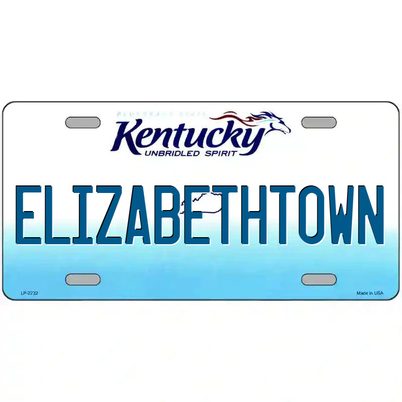 Elizabethtown Kentucky Metal Sign