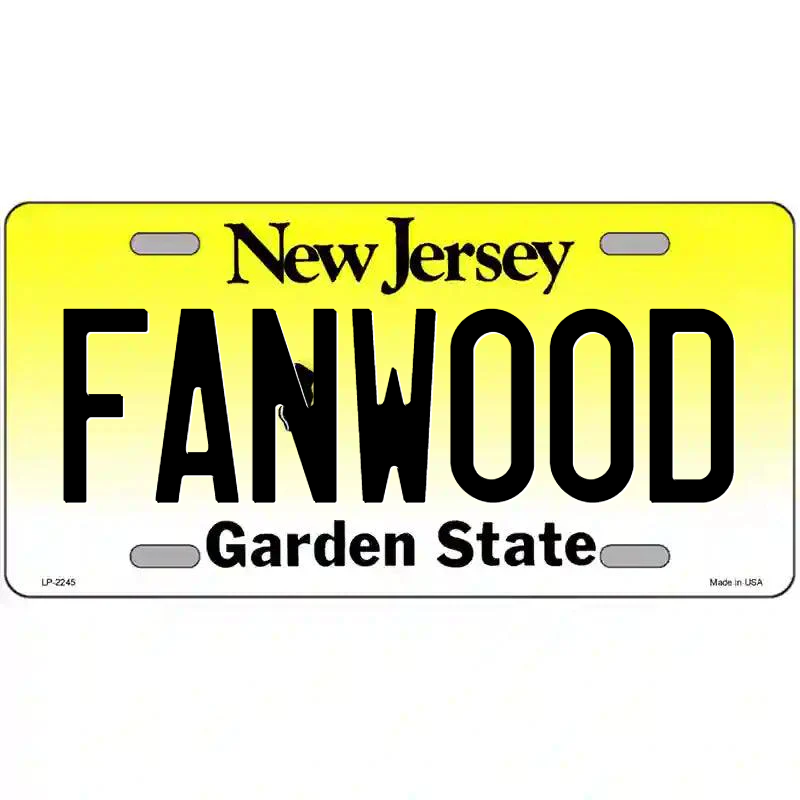 Fanwood New Jersey Metal Sign