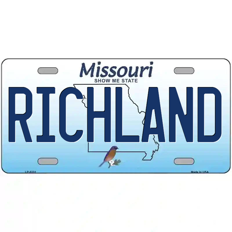 Richland Missouri Metal Sign
