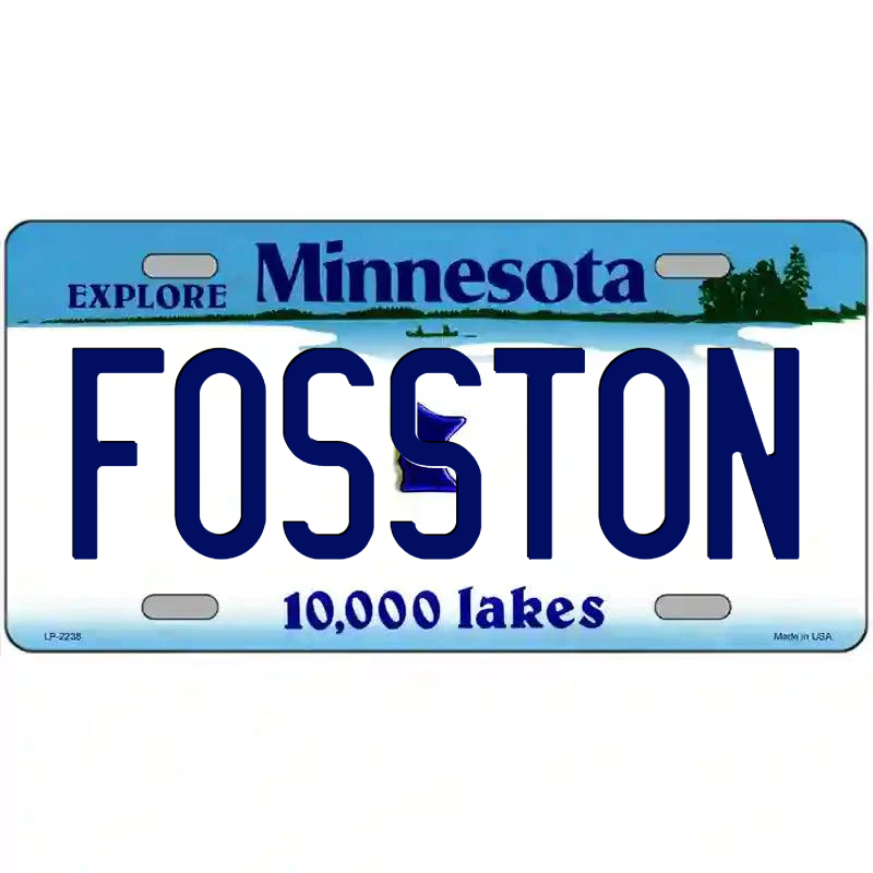 Fosston Minnesota Metal Sign