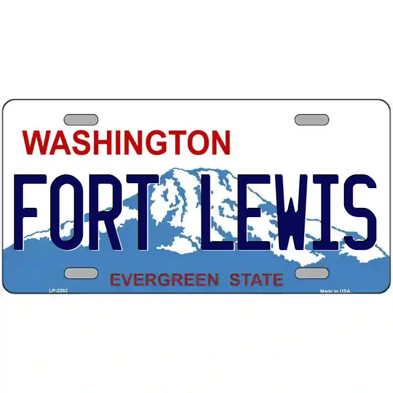 Fort Lewis Washington Metal Sign