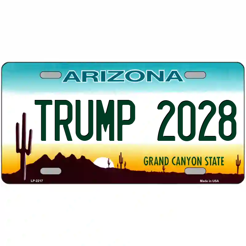 Trump 2028 Arizona Metal Sign