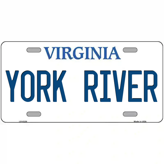 York River Virginia Metal Sign