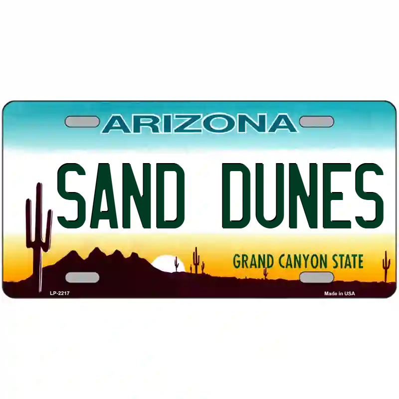 Sand Dunes Arizona Metal Sign