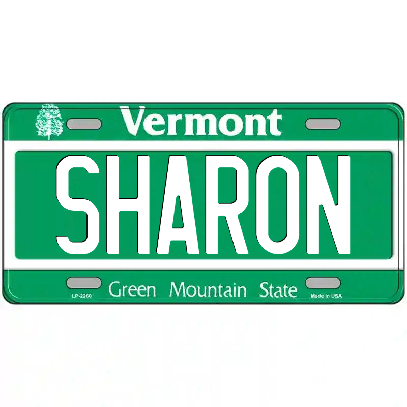 Sharon Vermont Metal Sign