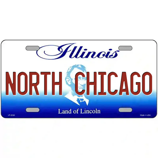 North Chicago Illinois Metal Sign