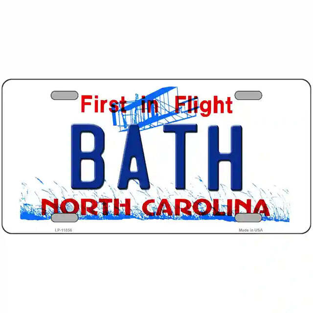 Bath North Carolina Metal Sign