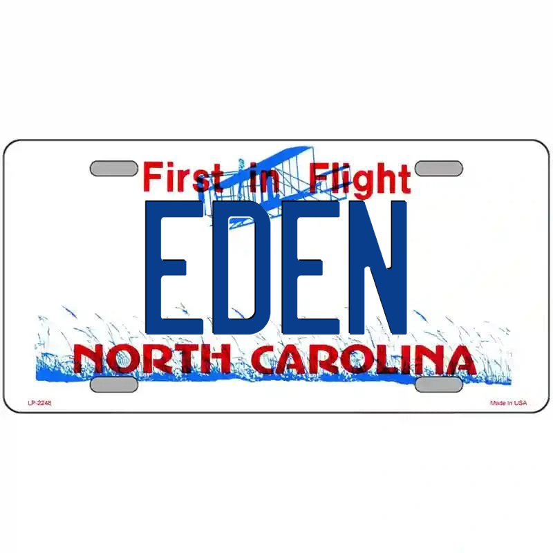 Eden North Carolina Metal Sign