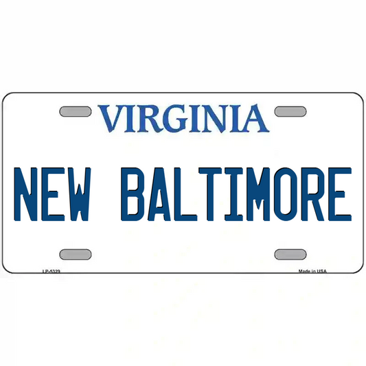 New Baltimore Virginia Metal Sign