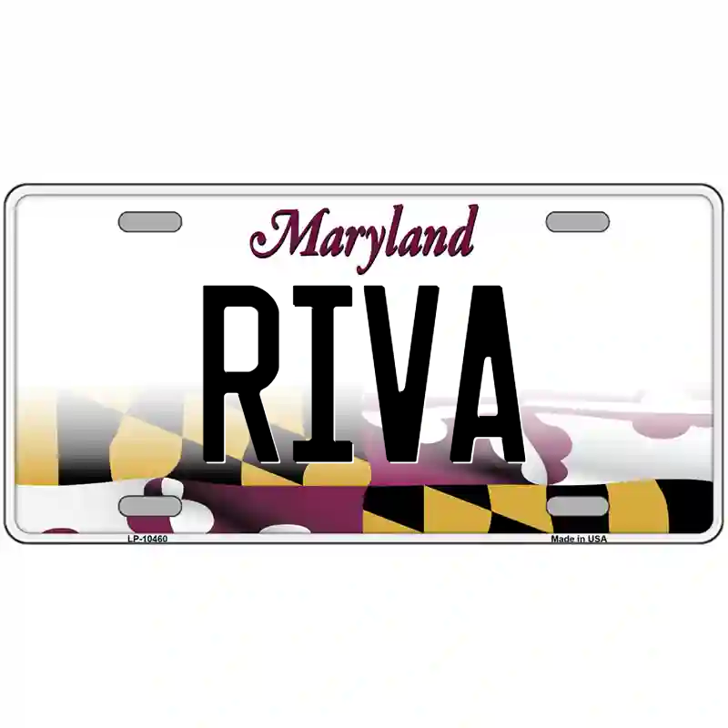 Riva Maryland Metal Sign