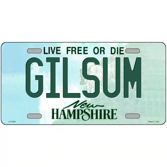 Gilsum New Hampshire Metal Sign