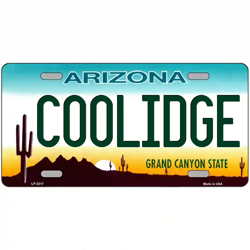Coolidge Arizona Metal Sign