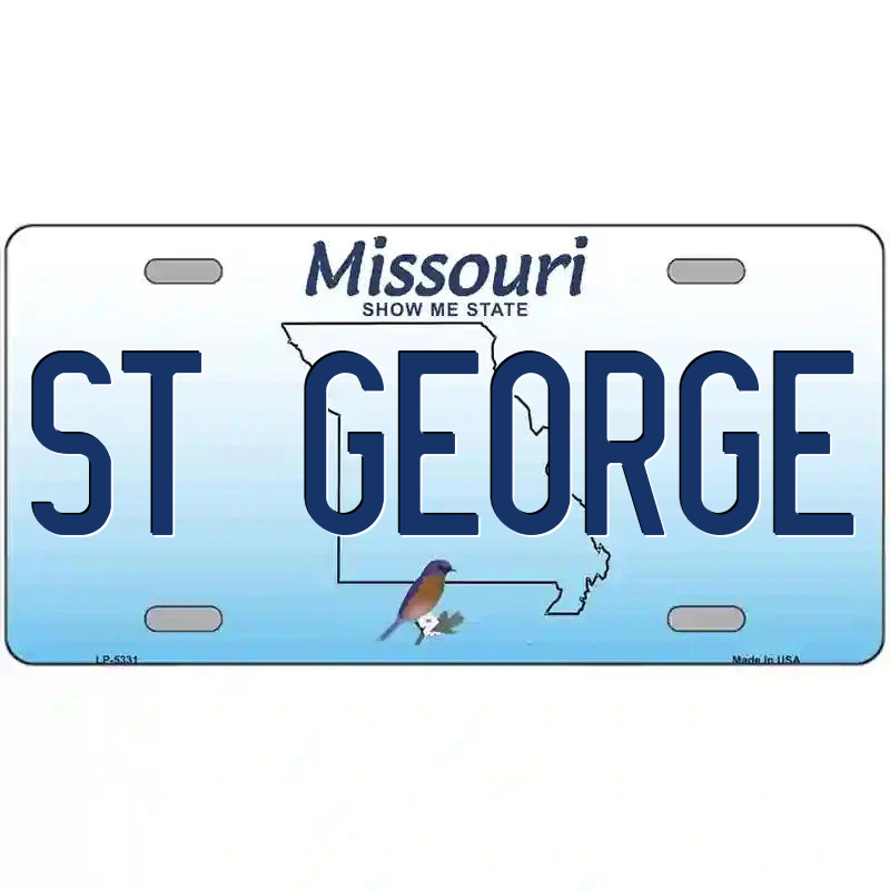 St George Missouri Metal Sign